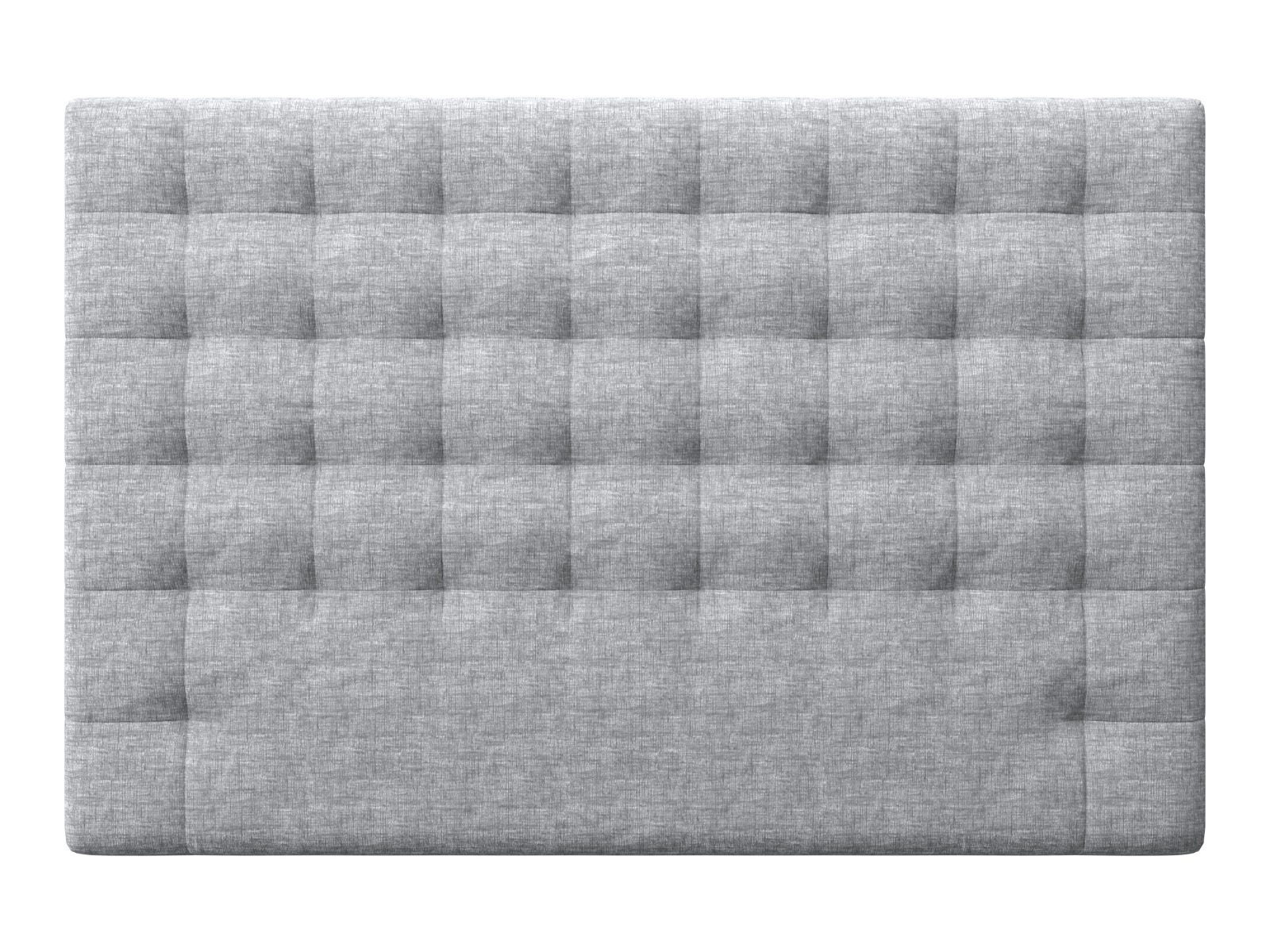 Crown sengegavl 160x124x12 cm, Lys grå
